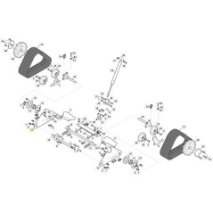 SUPPORT POUR FIXER LA PLAQUE DE CEINTURE. SX SnTh CTF ORIGINAL STIGA - 383785021/0 | Newgardenstore.eu