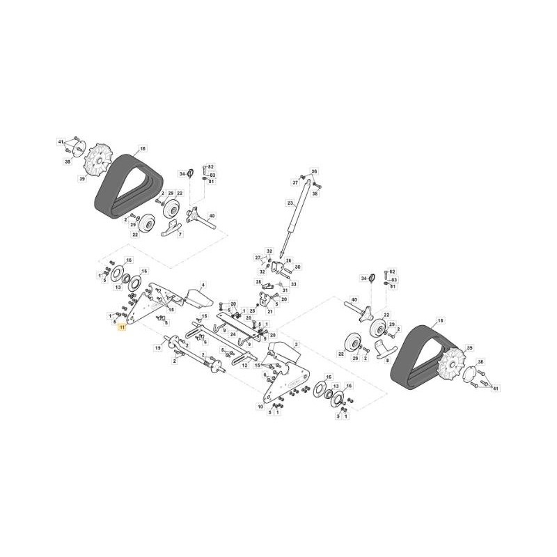 SUPPORT POUR FIXER LA PLAQUE DE CEINTURE. SX SnTh CTF ORIGINAL STIGA - 383785021/0