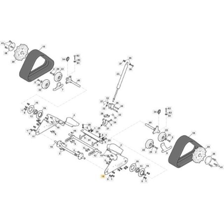 SUPPORT POUR FIXER LA PLAQUE DE CEINTURE. DX SnTh CTF ORIGINAL STIGA - 383785019/0 | Newgardenstore.eu