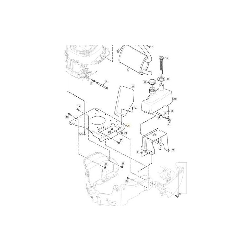 ORIGINAL STIGA ENGINE PLATE - 1137-0777-01