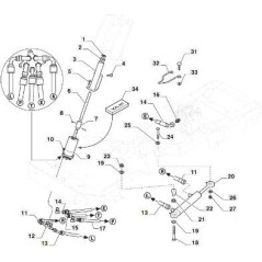 TUBO IDRO DX CILINDRO STERZO PFM ORIGINALE STIGA - 387869502/1 | Newgardenstore.eu