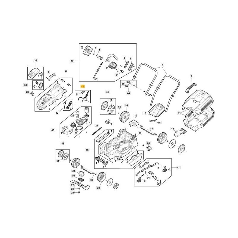 KIT PCB E INTERRUTTORI E 300 Li 40 ORIGINALE STIGA - 118810956/0