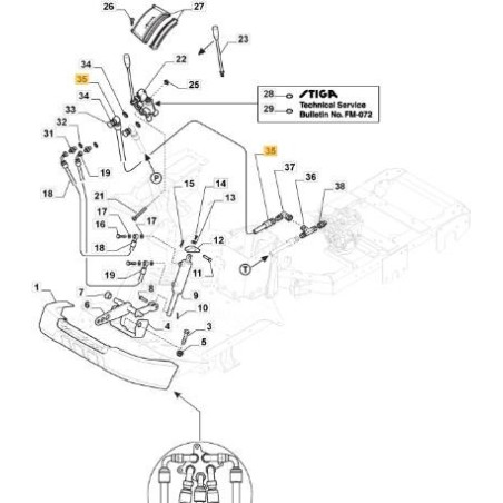 STIGA ORIGINAL PFM EXHAUST PIPE - 387869509/0 | Newgardenstore.eu