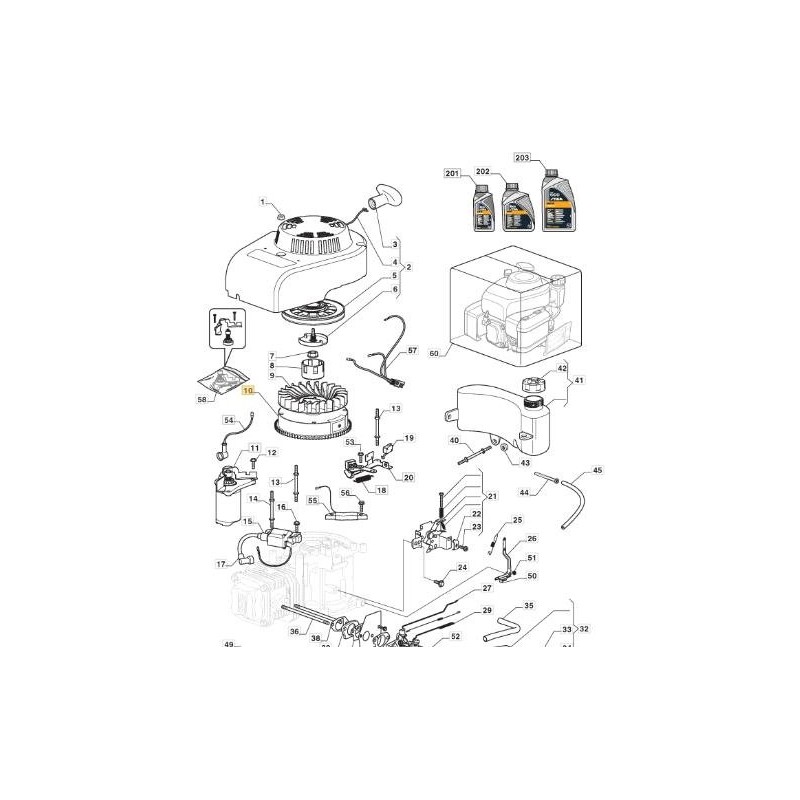 ENSEMBLE VOLANT MAGNÉTO ORIGINAL STIGA - 118551363/0