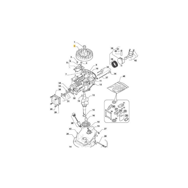 ORIGINAL STIGA COMP FLYWHEEL - 118550905/0