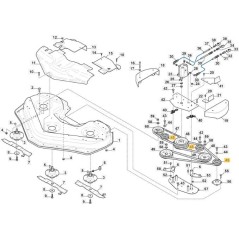 PULLEY D-109mm d-24.9mm ORIGINAL STIGA - 1134-7124-01 | Newgardenstore.eu