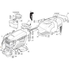 VOR. ORIGINAL STIGA JX-TCX MOUNTFIELD MOTORHAUBE – 382394613/0 | Newgardenstore.eu