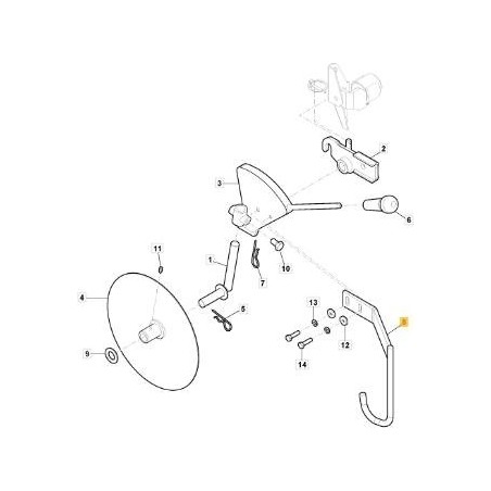 SUPPORT ORIGINAL STIGA - 118830974/0 | Newgardenstore.eu