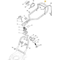 MANN. OBERER COMF.BATT.CP1-MP1-MC+IMP.GRAU ORIGINAL STIGA - 381007714/0