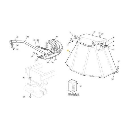SALIDA PROTECCIÓN CABALLERO + ÉTICA. (REPUESTOS) ORIGINAL STIGA - 484598062/0 | Newgardenstore.eu
