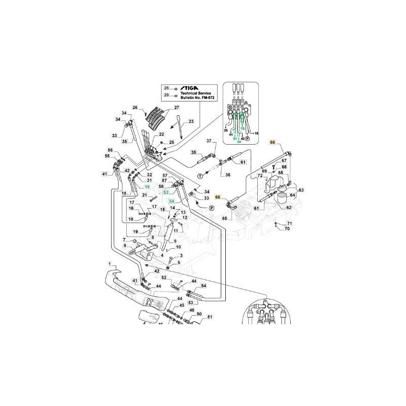 TUBO POMPA-FILTRO A CARTUCCIA PFM ORIGINALE STIGA - 387869505/1