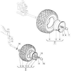 REIFEN 16X6,50-8 PLY2 TL K500E KENDA ORIGINAL STIGA - 125590036/0 | Newgardenstore.eu