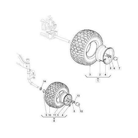 PNEUMATICO 16X6.50-8 PLY2 TL K500E KENDA ORIGINALE STIGA - 125590036/0 | Newgardenstore.eu