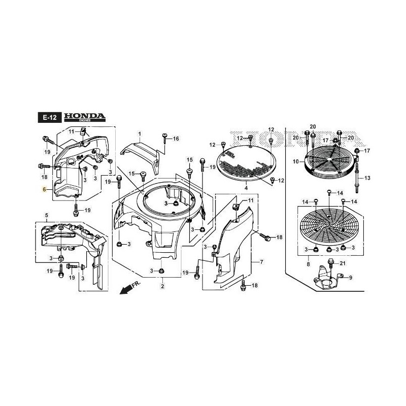 ORIGINAL STIGA RECHTER UNTERER SCHUTZ – 118552120/0