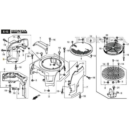 PROTECTION INFÉRIEURE DROITE ORIGINALE STIGA - 118552120/0 | Newgardenstore.eu