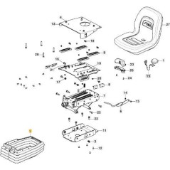 SEAT BELLOW PFM BLACK ORIGINAL STIGA - 337737500/0 | Newgardenstore.eu