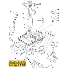 ELASTISCHE PLATTE (L30) ORIGINAL STIGA - 112600106/1