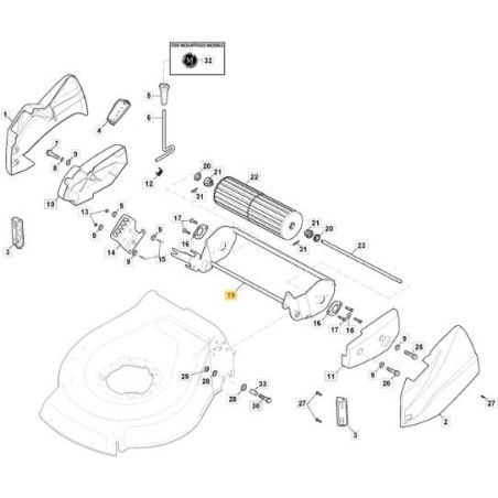 SOPORTE RODILLO NT STIGA ORIGINAL VNN - 381005169/0 | Newgardenstore.eu