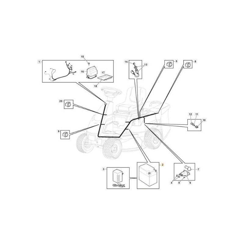 CHUANGXIANG ORIGINAL STIGA LEAD ACID BATTERY 7Ah - 118120069/0