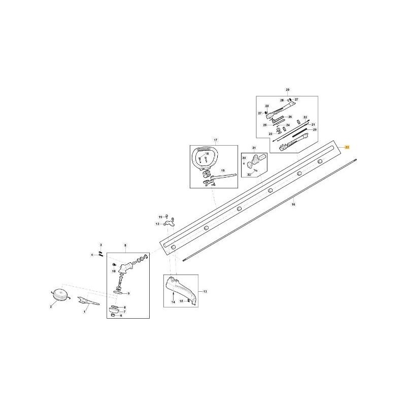 TUYAU DE TRANSMISSION BC 625-625 D ORIGINE STIGA - 118805619/0