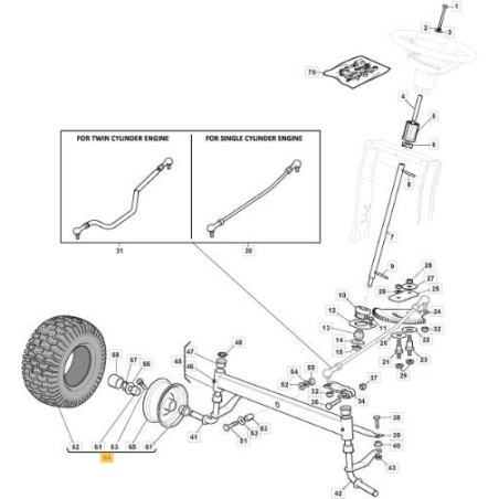 RADSATZ 13 FENGCHI+WAN P512 DG ORIGINAL STIGA - 382680103/0 | Newgardenstore.eu