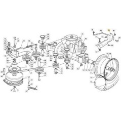 SUPPORTO POSTERIORE TRASMISSIONE MTR HE SD CTF ORIGINALE STIGA - 382785283/0 | Newgardenstore.eu