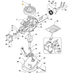 ORIGINAL STIGA FLYWHEEL - 118551492/1 | Newgardenstore.eu