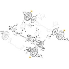 LLANTA ALU ARENADO D210 STIGA ORIGINAL STIGA - 381007806/0