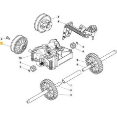 POLEA DE TRANSMISIÓN ORIGINAL STIGA - 118870135/0 | Newgardenstore.eu