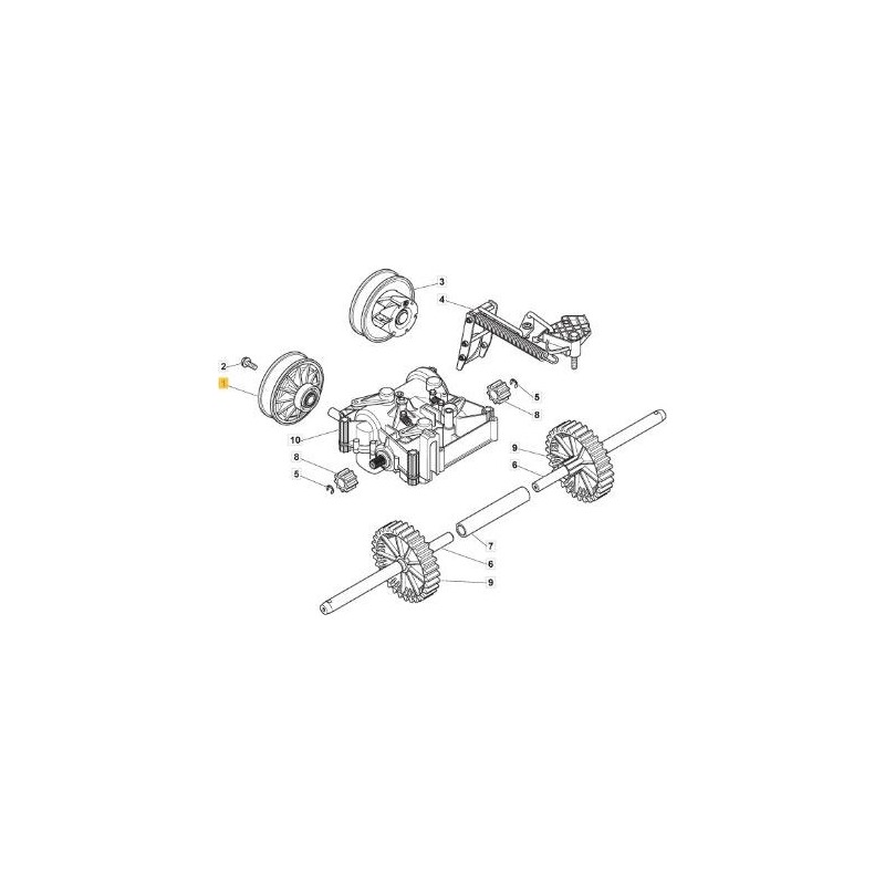 POULIE DE TRANSMISSION ORIGINALE STIGA - 118870135/0