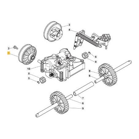 POULIE DE TRANSMISSION ORIGINALE STIGA - 118870135/0 | Newgardenstore.eu