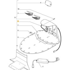 CABLE D'ALIMENTATION DE CHARGE (L85) ORIGINAL STIGA - 112600175/0