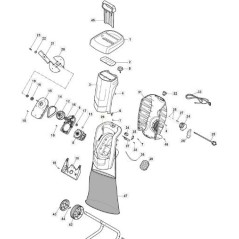 COUVERCLE AVANT ORIGINAL COULEUR NOIRE STIGA - 118802899/0