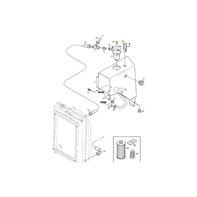 1/4 HYDR. ÖLTANKENTLÜFTUNG. ORIGINAL STIGA – 1135-3965-01
