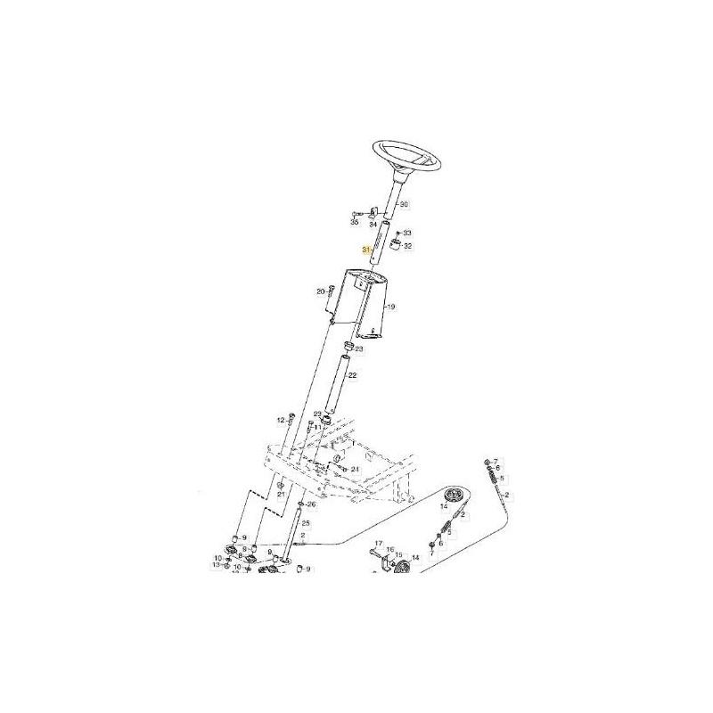ORIGINAL SCHWARZES LENKROHR STIGA – 1134-5216-01