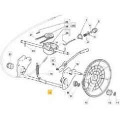 ASSE RUOTE POSTERIORE CTF RSB BIG WH ORIGINALE STIGA - 381002853/2