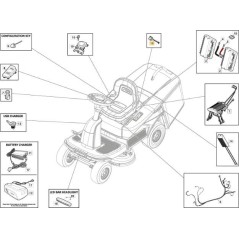 CABLE DE CONEXIÓN CARGADOR DE BATERÍA ORIGINAL STIGA ER1-2 - 127065073/0