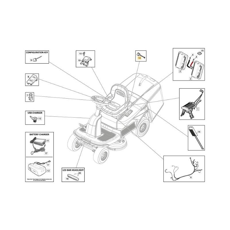 CABLE DE CONEXIÓN CARGADOR DE BATERÍA ORIGINAL STIGA ER1-2 - 127065073/0