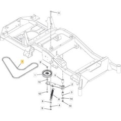 ORIGINAL STIGA Kevlar ZT 7132T ANTRIEBSRIEMEN – 1134-9235-01 | Newgardenstore.eu