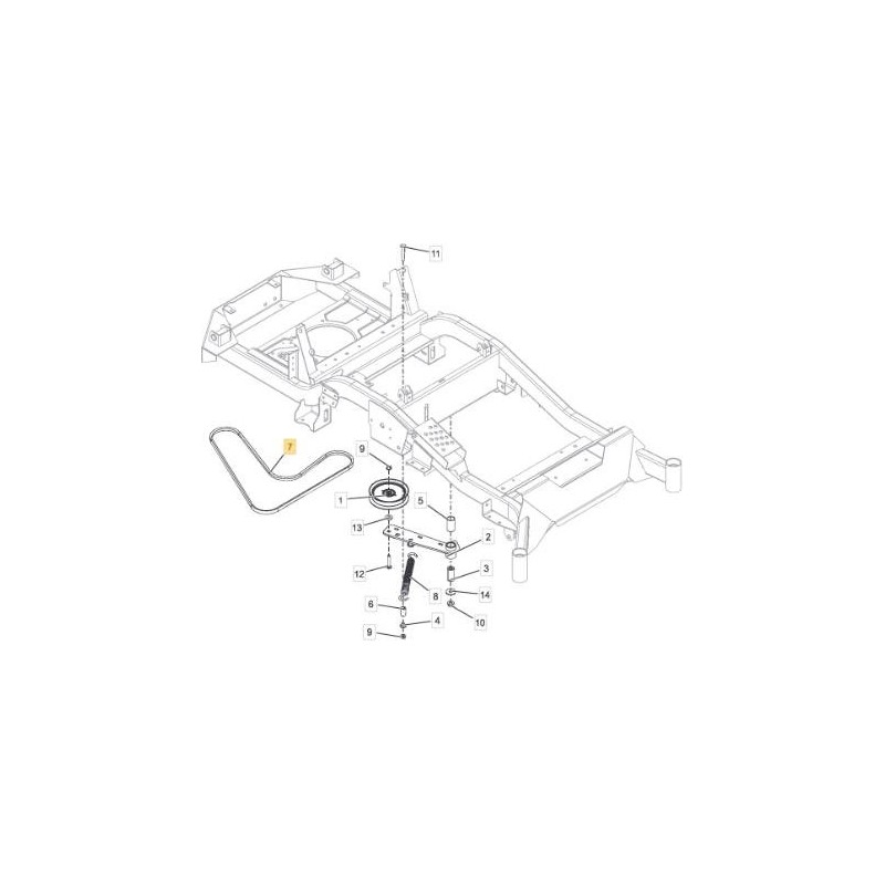 COURROIE DE TRANSMISSION ORIGINALE STIGA Kevlar ZT 7132T - 1134-9235-01