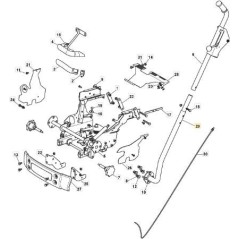 TUBO LATERAL PTO ELEVACION TC/MP VNN ORIGINAL STIGA - 382869051/0 | Newgardenstore.eu