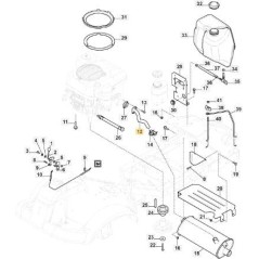 MANGUERA DE ESCAPE GGP14 x PC ORIGINAL STIGA - 118738276/0