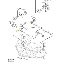 VORDERACHSE 110/125 GRAU ORIGINAL STIGA - 1134-5427-01 | Newgardenstore.eu