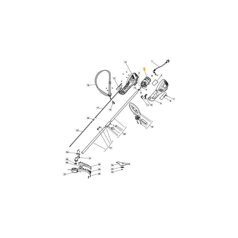 MOTEUR ÉLECTRIQUE ORIGINAL STIGA - 118802117/0