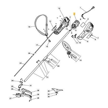 MOTEUR ÉLECTRIQUE ORIGINAL STIGA - 118802117/0 | Newgardenstore.eu