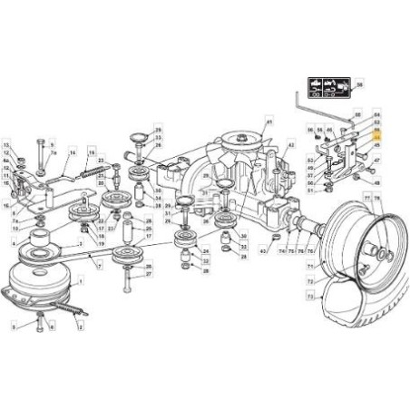 SUPPORTO POSTERIORE GRUPPO E SBL.CTF TC ORIGINALE STIGA - 382785175/0 | Newgardenstore.eu