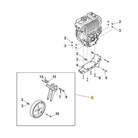 RUEDA STIGA ORIGINAL - 118802827/0 | Newgardenstore.eu
