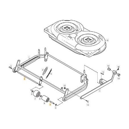 ALBERO ORIGINALE STIGA - 1134-0304-05 | Newgardenstore.eu