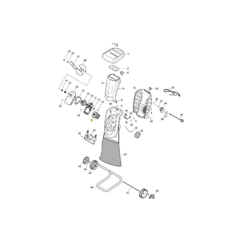 MOTOR ELÉCTRICO STIGA ORIGINAL - 118802745/0