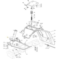 SUPPORT DE COLONNE DE DIRECTION CTF F72 FL ORIGINE STIGA - 382785243/0